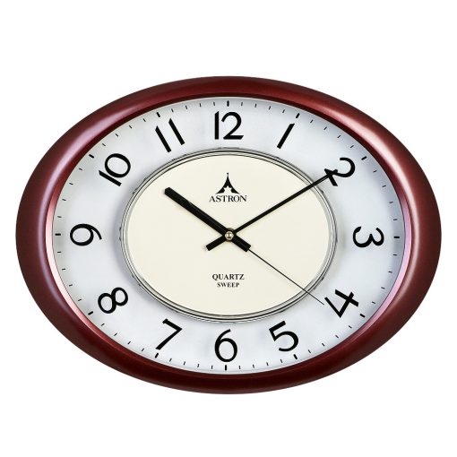 Astron falióra, quartz, bordó színű műanyag tok, átlátszó arab számos számlap, sweep