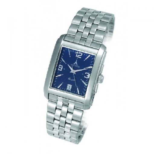 ASTRON 5029-2 férfi karóra, ezüst színű nemesacél tok, ezüst színű nemesacél csat, kék számlap, keményített ásványüveg, quartz szerkezet, cseppmentes vízállóság