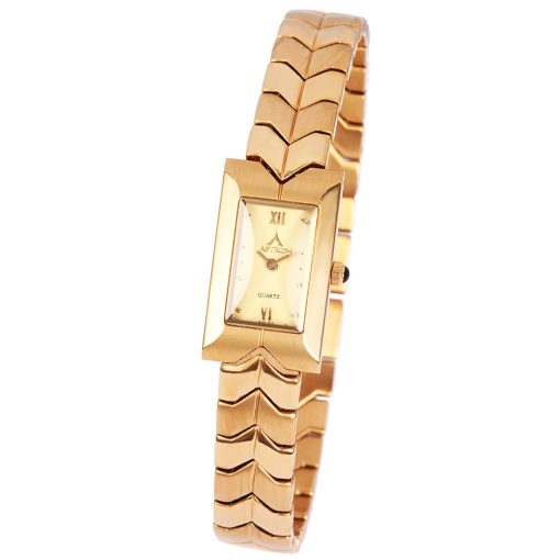 ASTRON 5044-9 női karóra, ékszeróra arany színű nemesacél tok, arany színű nemesacél csat, római számos, arany színű számlap, keményített ásványüveg, quartz szerkezet, cseppmentes vízállóság