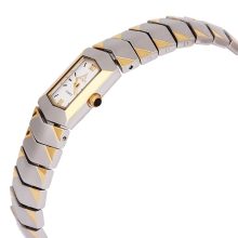 ASTRON 5051-8 női karóra, ékszeróra, bicolor nemesacél tok, bicolor nemesacél csat, római számos fehér számlap, keményített ásványüveg, quartz szerkezet, cseppmentes vízállóság