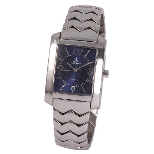 ASTRON 5134-2 férfi karóra, ezüst színű nemesacél tok, ezüst színű nemesacél csat, kék számlap, keményített ásványüveg, quartz szerkezet, cseppmentes vízállóság