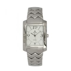   ASTRON 5134-7 férfi karóra, ezüst színű nemesacél tok, ezüst színű fémcsat, fehér számlap, keményített ásványüveg, quartz szerkezet, cseppmentes vízállóság