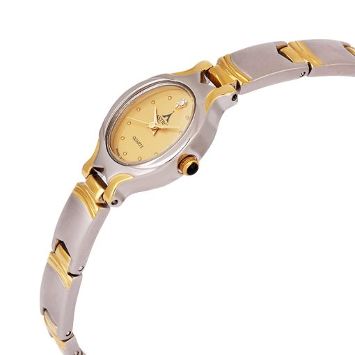 ASTRON 5172-9 női karóra, ékszeróra, bicolor nemesacél tok, arany színű fémcsat, arany színű számlap, keményített ásványüveg, quartz szerkezet, cseppmentes vízállóság