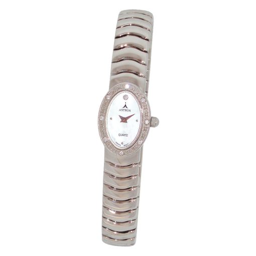 ASTRON 5243-6 női karóra, ezüst színű fém tok, ezüst színű fémcsat, gyöngyház színű számlap, keményített ásványüveg, quartz szerkezet, cseppmentes vízállóság