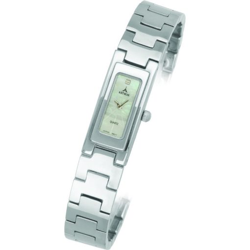 ASTRON 5256-7 női karóra, ezüst színű fém tok, ezüst színű fémcsat, fehér számlap, keményített ásványüveg, quartz szerkezet, cseppmentes vízállóság