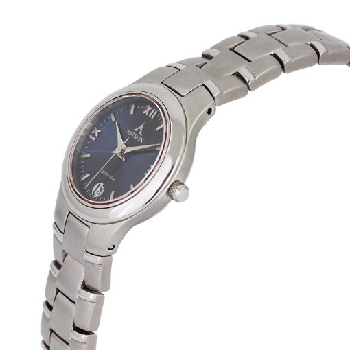 ASTRON 5267-2 divatos női karóra, ezüst színű nemesacél tok, ezüst színű nemesacél csat, római számos kék számlap, zafírüveg, quartz szerkezet, cseppmentes vízállóság