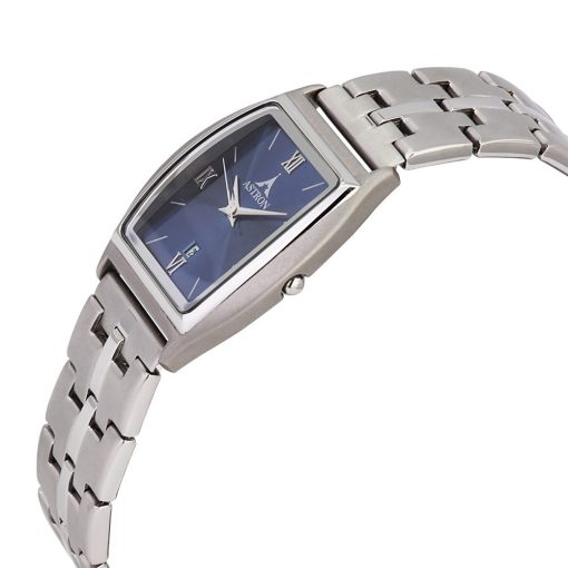 ASTRON 5270-2 elegáns férfi karóra, ezüst színű nemesacél tok, ezüst színű nemesacél csat, római számos kék számlap, keményített ásványüveg, quartz szerkezet, cseppmentes vízállóság