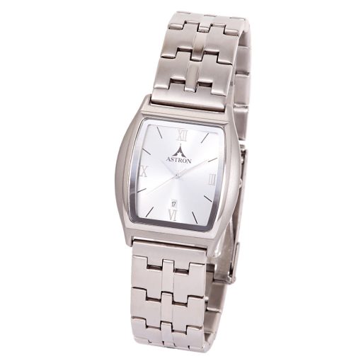 ASTRON 5270-8 férfi karóra, ezüst színű nemesacél tok, ezüst színű nemesacél csat, ezüst színű számlap, keményített ásványüveg, quartz szerkezet, cseppmentes vízállóság