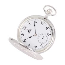 Astron férfi ezüst (925) zsebóra, mechanikus szerkezet, fehér / arab számos számlap (lánc nélkül)