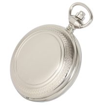 Astron férfi zsebóra, mechanikus, ezüst színű tok (mintázott), arab számos, 50 mm