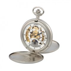 Astron férfi zsebóra, mechanikus, ezüst színű