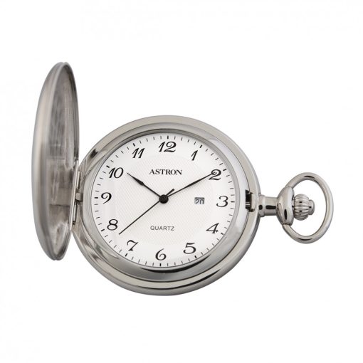 Astron férfi zsebóra, swiss quartz, ezüst színű