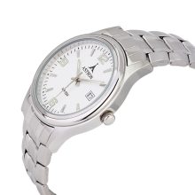 ASTRON 5413-7 divatos férfi karóra, ezüst színű nemesacél tok, ezüst színű nemesacél csat, arab számos fehér számlap, keményített ásványüveg, quartz szerkezet, 50 m (5 ATM) vízállóság