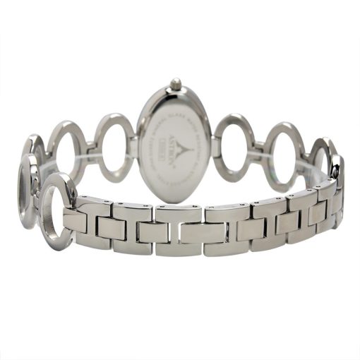 ASTRON 5500-8 női karóra, ékszeróra, ezüst színű nemesacél tok, ezüst színű nemesacél csat, ezüst számlap, keményített ásványüveg, quartz szerkezet, cseppmentes vízállóság