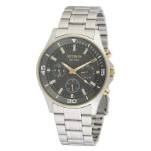 ASTRON 5510-8 sportos férfi karóra, bicolor nemesacél tok, ezüst színű nemesacél csat, szürke számlap, keményített ásványüveg, multifunkciós quartz szerkezet, 50 m (5 ATM) vízállóság
