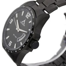 ASTRON 5517-1 férfi karóra, fekete színű nemesacél tok, fekete nemesacél csat, fekete számlap, keményített ásványüveg, quartz szerkezet, 100 m (10 ATM) vízállóság