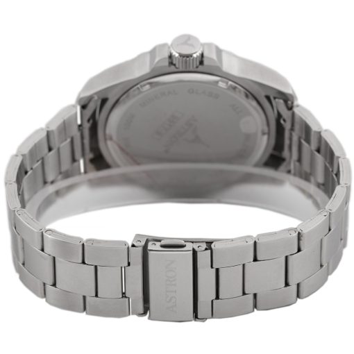ASTRON 5517-5 férfi karóra, ezüst színű nemesacél tok, ezüst színű nemesacél csat, barna számlap, keményített ásványüveg, quartz szerkezet, 100 m (10 ATM) vízállóság