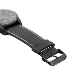 ASTRON 5519-1 férfi karóra, fekete színű nemesacél tok, fekete bőrszíj, fekete számlap, keményített ásványüveg, quartz szerkezet, 100 m (10 ATM) vízállóság