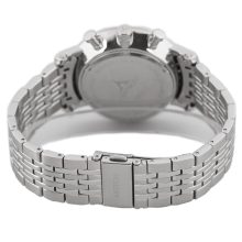 ASTRON 5520-1 férfi karóra, multifunkciós, ezüst színű nemesacél tok, ezüst színű nemesacél csat, fekete számlap, keményített ásványüveg, quartz szerkezet, 50 m (5 ATM) vízállóság