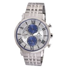 ASTRON 5520-2 férfi karóra, multifunkciós, ezüst színű nemesacél tok, ezüst színű nemesacél csat, ezüst színű számlap, keményített ásványüveg, quartz szerkezet, 50 m (5 ATM) vízállóság