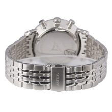 ASTRON 5520-2 férfi karóra, multifunkciós, ezüst színű nemesacél tok, ezüst színű nemesacél csat, ezüst színű számlap, keményített ásványüveg, quartz szerkezet, 50 m (5 ATM) vízállóság