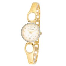 ASTRON 5529-9 női karóra, arany színű nemesacél tok, arany színű nemesacél csat, pezsgőszínű számlap, zafír, quartz szerkezet, cseppmentes vízállóság