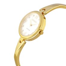 ASTRON 5530-8 női karóra, arany színű nemesacél tok, arany színű nemesacél csat, ezüst színű számlap, zafír, quartz szerkezet, cseppmentes vízállóság