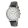 ASTRON 5540-7 divatos női karóra, chronograph, ezüst színű nemesacél tok, fekete bőrszíj, fehér számlap, keményített ásványüveg, quartz szerkezet, cseppmentes vízállóság