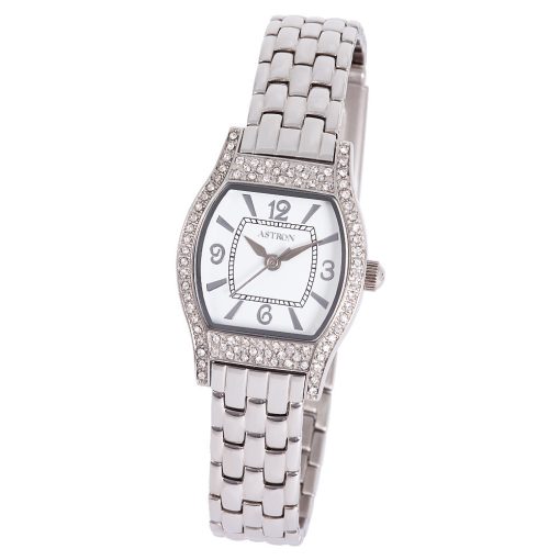 ASTRON 5542-7 női karóra, ezüst színű nemesacél tok, ezüst színű nemesacél csat, fehér számlap, keményített ásványüveg, quartz szerkezet, cseppmentes vízállóság