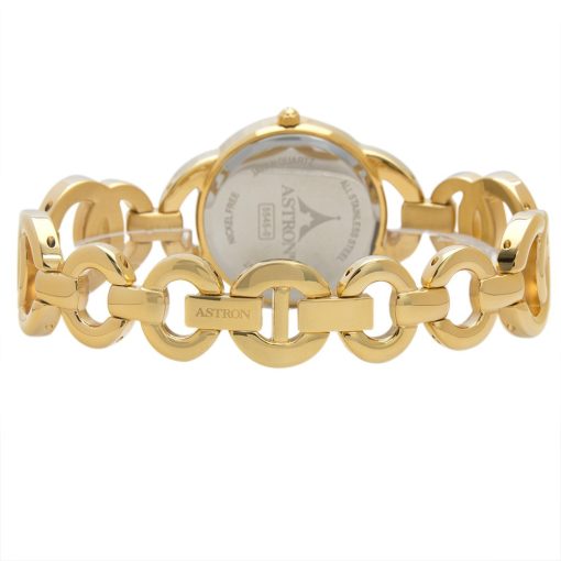 ASTRON 5545-0 női karóra, arany színű nemesacél tok, arany színű nemesacél csat, fehér számlap, keményített ásványüveg, quartz szerkezet, cseppmentes vízállóság