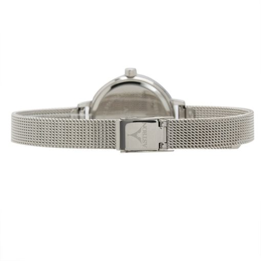 ASTRON 5549-7 női karóra, ezüst színű nemesacél tok, ezüst színű nemesacél csat, fehér számlap, keményített ásványüveg, quartz szerkezet, 50 m (5 ATM) vízállóság