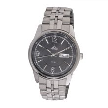 ASTRON 5563-1 férfi karóra, ezüst színű nemesacél tok, ezüst színű nemesacél csat, fekete számlap, keményített ásványüveg, quartz szerkezet, 50 m (5 ATM) vízállóság