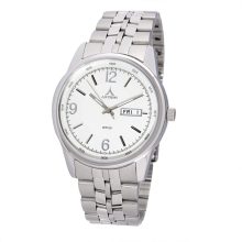 ASTRON 5563-7 férfi karóra, ezüst színű nemesacél tok, ezüst színű nemesacél csat, ezüst színű számlap, keményített ásványüveg, quartz szerkezet, 50 m (5 ATM) vízállóság