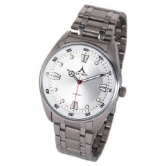   ASTRON 5594-8 férfi karóra, ezüst színű nemesacél tok, ezüst színű nemesacél csat, ezüst színű számlap, keményített ásványüveg, quartz szerkezet, 50 m (5 ATM) vízállóság