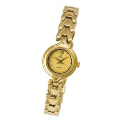   ASTRON 5701-9 női karóra, arany színű nemesacél tok, arany színű fémcsat, pezsgőszínű számlap, keményített ásványüveg, quartz szerkezet, cseppmentes vízállóság