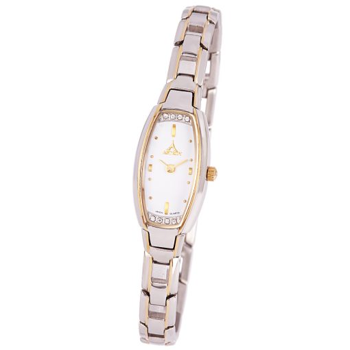 ASTRON 5739-0 női karóra, ékszeróra, bicolor nemesacél tok, bicolor nemesacél csat, fehér számlap, keményített ásványüveg, quartz szerkezet, cseppmentes vízállóság