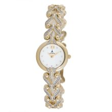 ASTRON 5771-7 női karóra, arany színű fém tok, arany színű fémcsat, fehér számlap, keményített ásványüveg, quartz szerkezet, cseppmentes vízállóság