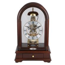 Astron ingás mechanikus fa asztali óra, tölgy színű