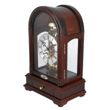 Astron ingás mechanikus fa asztali óra, tölgy színű