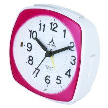 Astron ébresztőóra, quartz, rózsaszínű műanyag tok, sweep (halk járású)