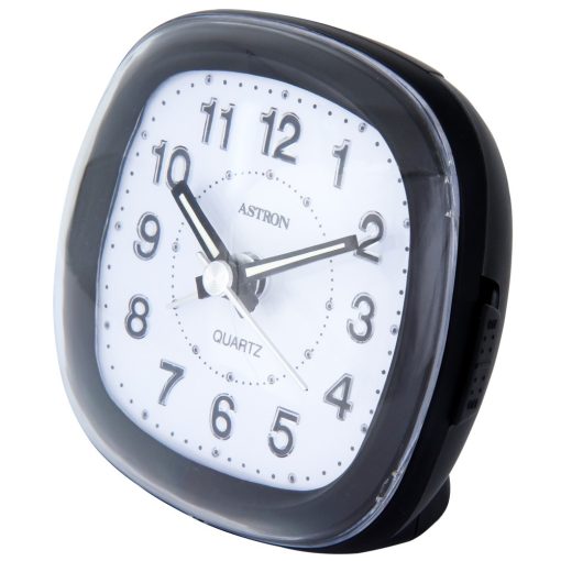 Astron ébresztőóra, quartz, fekete színű tok, kék LED-es számlap