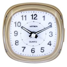 Astron ébresztőóra, quartz, pezsgő színű tok, kék LED-es számlap