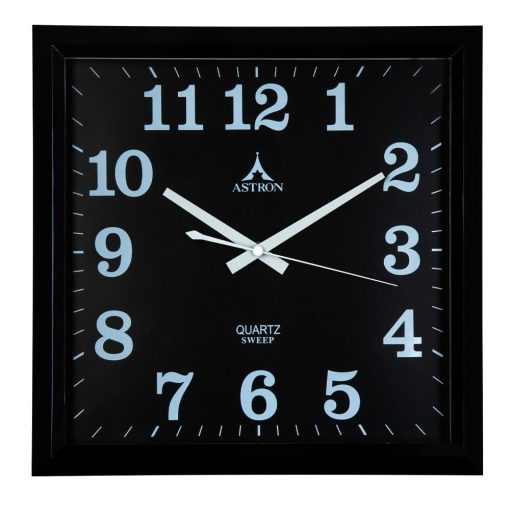 Astron falióra, quartz, fekete színű tok, fekete számlap, sweep