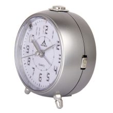 Astron ébresztőóra, quartz, ezüst színű, LED-es számlap