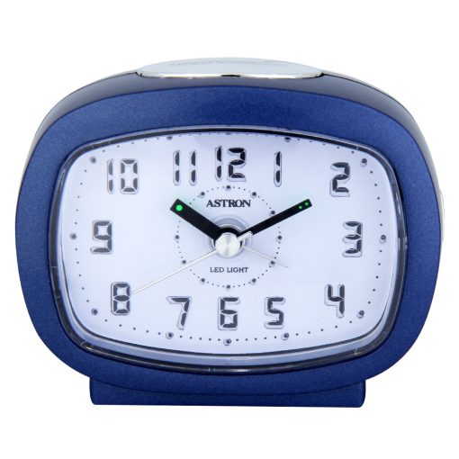 Astron ébresztőóra, quartz, kék, LED-es számlap