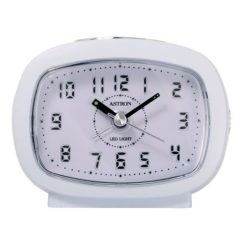 Astron ébresztőóra, quartz, fehér, LED-es számlap