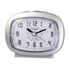 Astron ébresztőóra, quartz, ezüst színű, LED-es számlap