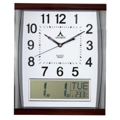   Astron falióra, quartz, barna színű tok, LCD kijelző (dátum, nap, hőmérséklet)