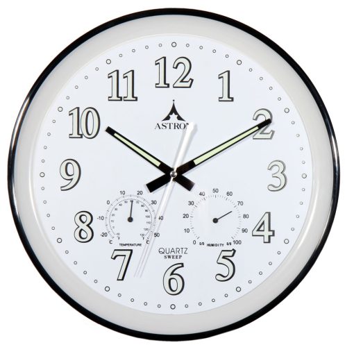 Astron falióra, quartz, fekete, sweep, pára+hőmérő