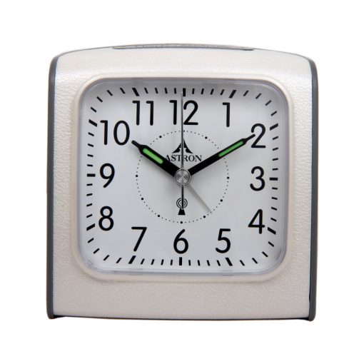 Astron ébresztőóra, quartz, fehér, rádiókontrollos